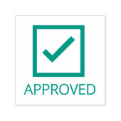 Markierungsfeld für genehmigten Karo ☑ Zollstelle  Permastempel (Design)