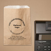 Markierungslinie für Brown Paper Bag Geschenktütchen