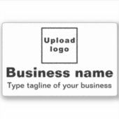 Markierungslinie für das Unternehmen auf dem Vinyl Aufkleber (Vorderseite)