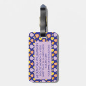 Markierungstafel für das Monogramm (Violet) Gepäckanhänger (Rückseite vertikal)