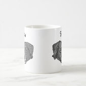 Markiesje Dog Personalisiert Hand Zeichnend Kaffeetasse (Mittel)