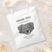 Markiesje Dog Personalisiert vielen Dank Geschenktütchen (Ausgeschnitten)