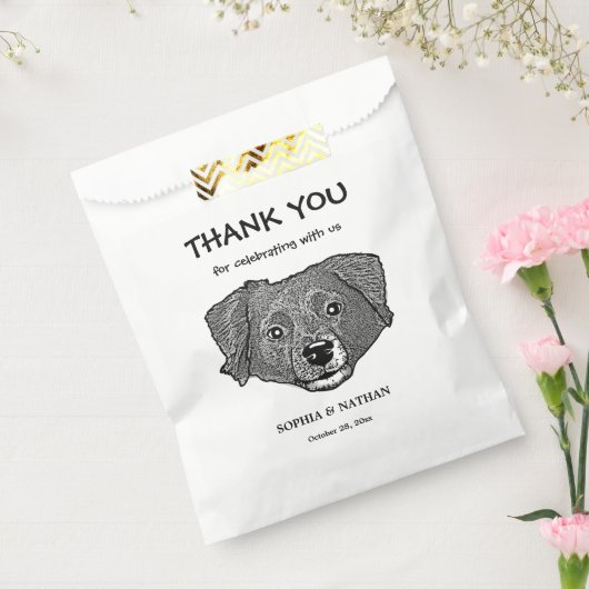 Markiesje Dog Personalisiert vielen Dank Geschenktütchen (Versiegelt)