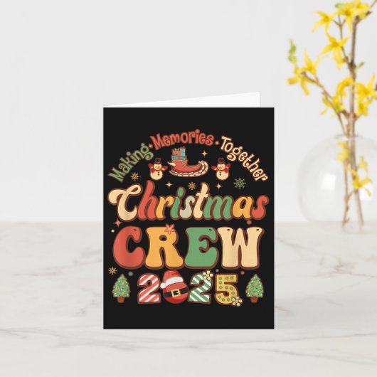 Marking Together Matching Family Christmas Crew 20 Karte (Gelbe Blume)