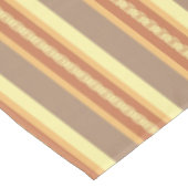 Markisenstreifen Mitte des Jahrhunderts - Erdneutr Tischdecke (Schrägansicht)