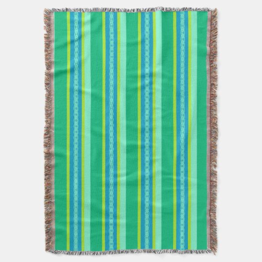 Markisenstreifen Mitte des Jahrhunderts - Jadegrün Decke (Vorderseite Vertikal)