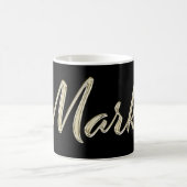 Marko Name whitegold Tasse Teetasse Kaffeetasse (Mittel)