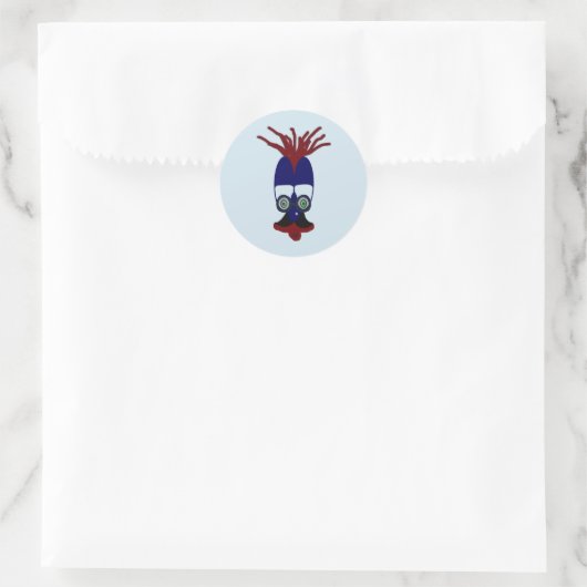 Markookoo Big Eyes Runder Aufkleber (Tasche)