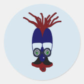 Markookoo Big Eyes Runder Aufkleber (Vorderseite)