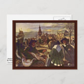 Markt am Hafen von Witte Emanuel de Postkarte (Vorne/Hinten)