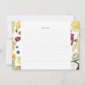 Markt | Brautparty für Wasserfarben Einladung (Rückseite)