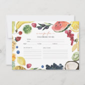 Markt | Brautparty für Wasserfarben Einladung (Vorderseite)