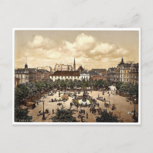 Markt, Bremshafen, Hannover (d.h. Hannover), Deuts Postkarte