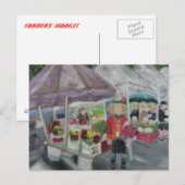 MARKT DER BAUER POSTKARTE (Vorne/Hinten)
