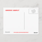 MARKT DER BAUER POSTKARTE (Rückseite)