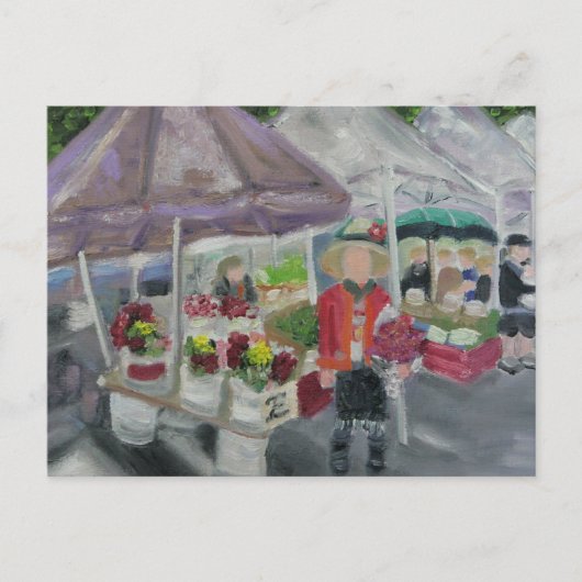 MARKT DER BAUER POSTKARTE (Vorderseite)