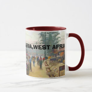 Markt-Dorf, LAGOS-STAAT, NIGERIA, WESTafrika Tasse
