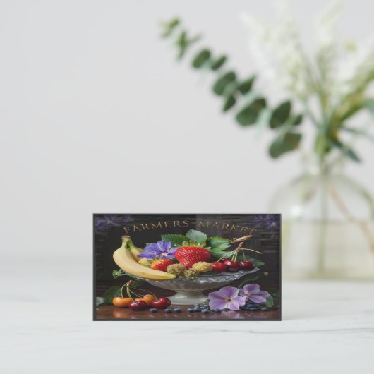 Markt für Bauern (A) Visitenkarte (Stehend Vorderseite)