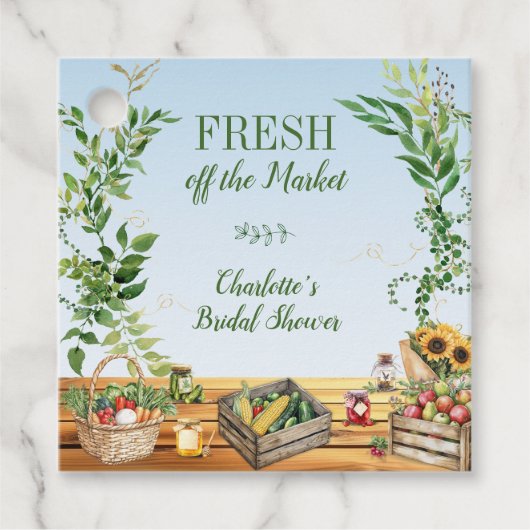 Markt für Bauern - Das Brautparty des Marktes fris Geschenkanhänger (Vorderseite)