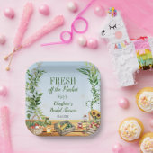 Markt für Bauern - Das Brautparty des Marktes fris Pappteller (Party)