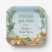 Markt für Bauern - Das Brautparty des Marktes fris Pappteller (Vorderseite)