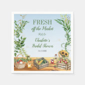 Markt für Bauern - Das Brautparty des Marktes fris Serviette (Vorderseite)