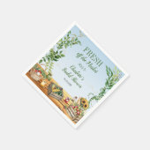 Markt für Bauern - Das Brautparty des Marktes fris Serviette (Ecke)