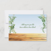 Markt für Bauern, frisch vom Marktumfeld Einladung (Rückseite)