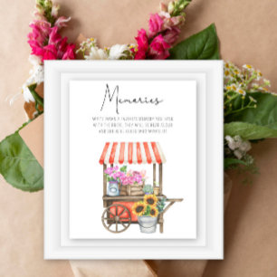 Markt für Blume - Erinnerungen mit dem Brautposter Poster