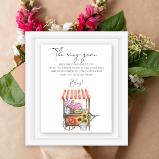 Markt für Blume - Spielplakat Poster