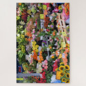 Markt für Blume - Straßen Deutschlands 20x30-1014  Puzzle (Vertikal)