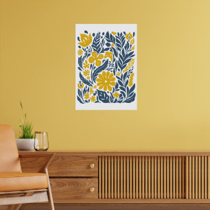 Markt für Bohemische Blume   Moderne Abstrakte Blä Poster