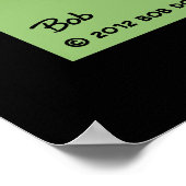 "Markt für Dyslexie-Bauern" Poster (Ecke)