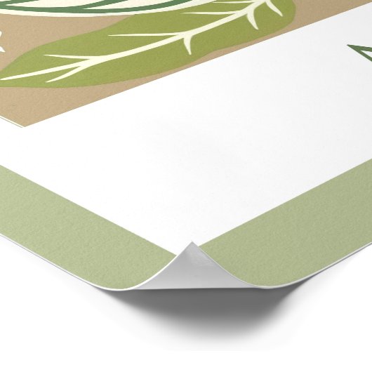 Markt für grüne Blume Poster (Ecke)