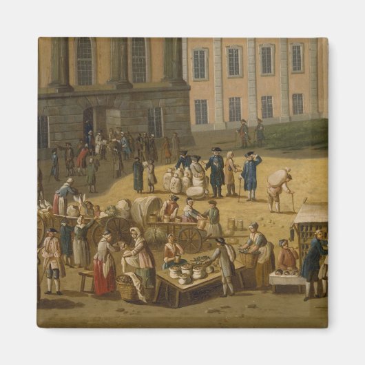 Markt im Alter Markt, Potsdam, 1772 Magnet (Vorne)