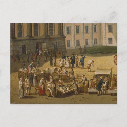 Markt im Alter Markt, Potsdam, 1772 Postkarte (Vorderseite)