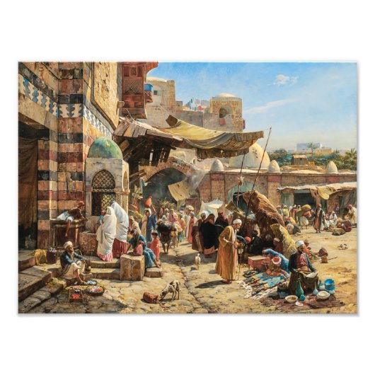 Markt in Jaffa | Gustav Bauernfeind | Fotodruck (Vorne)