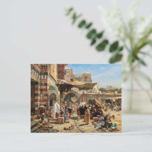Markt in Jaffa | Gustav Bauernfeind | Postkarte (Stehend Vorderseite)