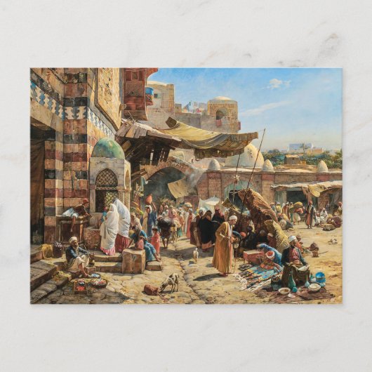 Markt in Jaffa | Gustav Bauernfeind | Postkarte (Vorderseite)