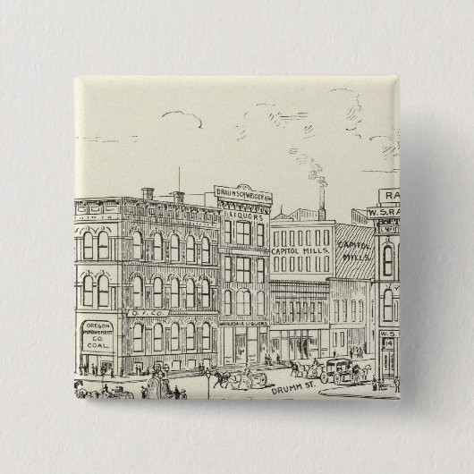 Markt, Kalifornien und Drumm North Side Button (Vorderseite)