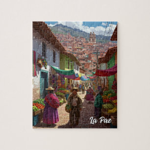 Markt La Paz Bolivien Puzzle