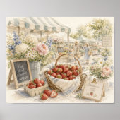 Markt-Morgen-Kunstprint Poster (Vorne)