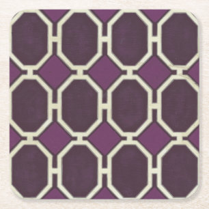 Markt-Motive VIII Rechteckiger Pappuntersetzer