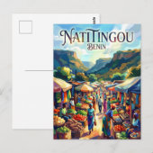 Markt Natitingou Benin Postkarte (Vorne/Hinten)