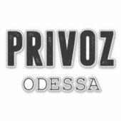 Markt Odesa Privoz Aufkleber (Vorderseite)