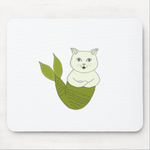 Markt Purrmaid Meermann Fisch Katze Mousepad