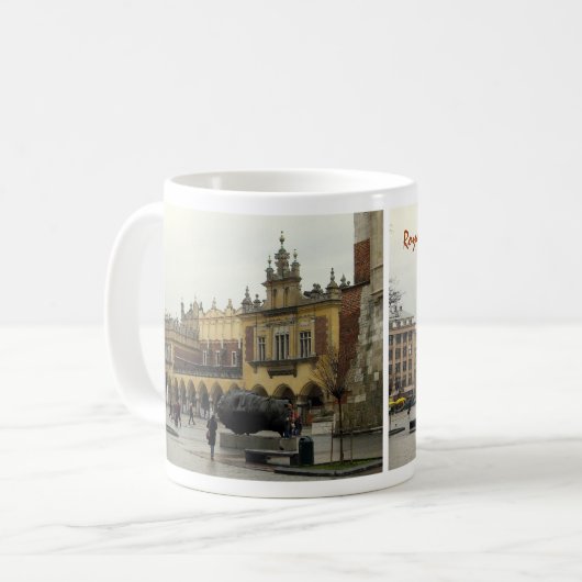 Markt-Quadrat-Tasse Kaffeetasse (Vorderseite Links)