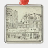 Markt, Sacramento und California North Side Silbernes Ornament (Vorne)