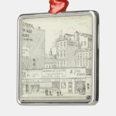 Markt, Sacramento und California North Side Silbernes Ornament (Links)