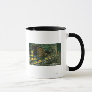 Markt-St. nachts, Pantages, Kaiserin-Theater Tasse
